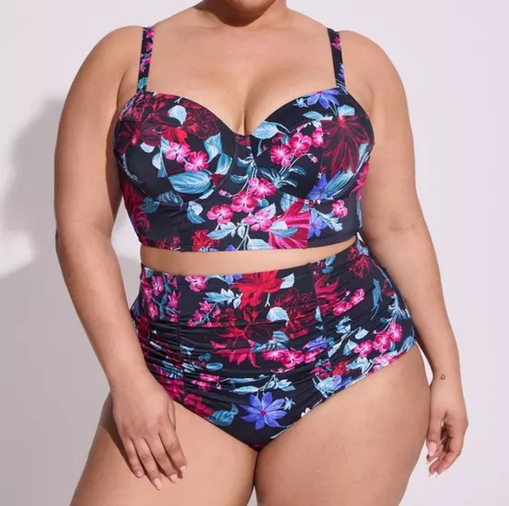 Torrid Black and Red Bikini Swimwear